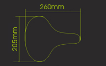 saddle size